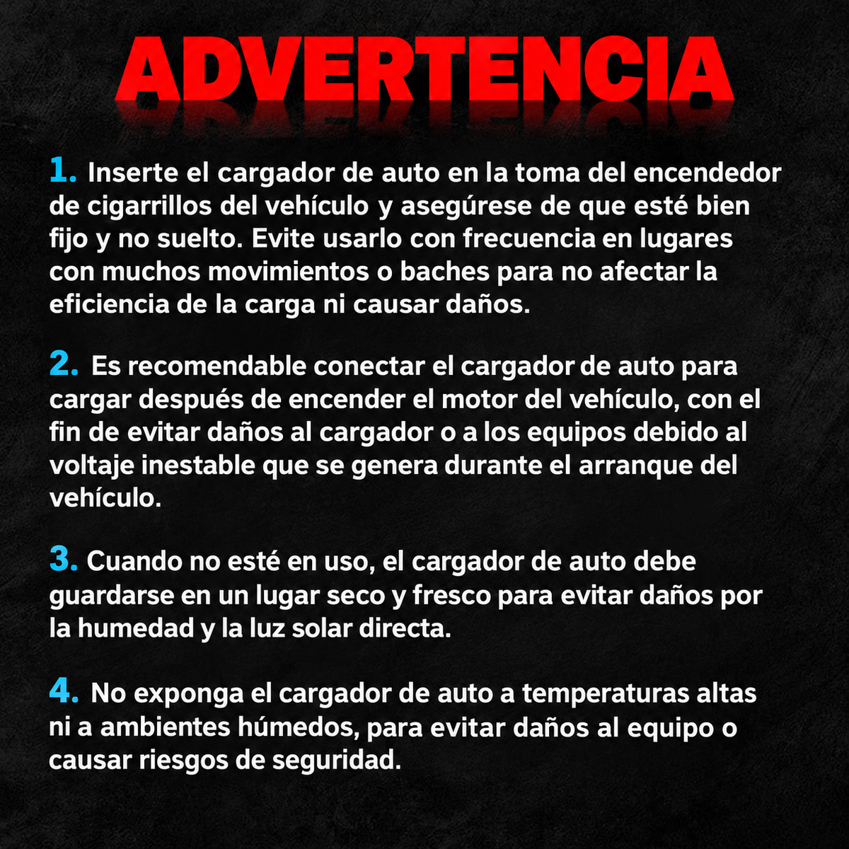 Cargador de Auto 4 en 1 con Cables Retráctiles y Luz Estrellada